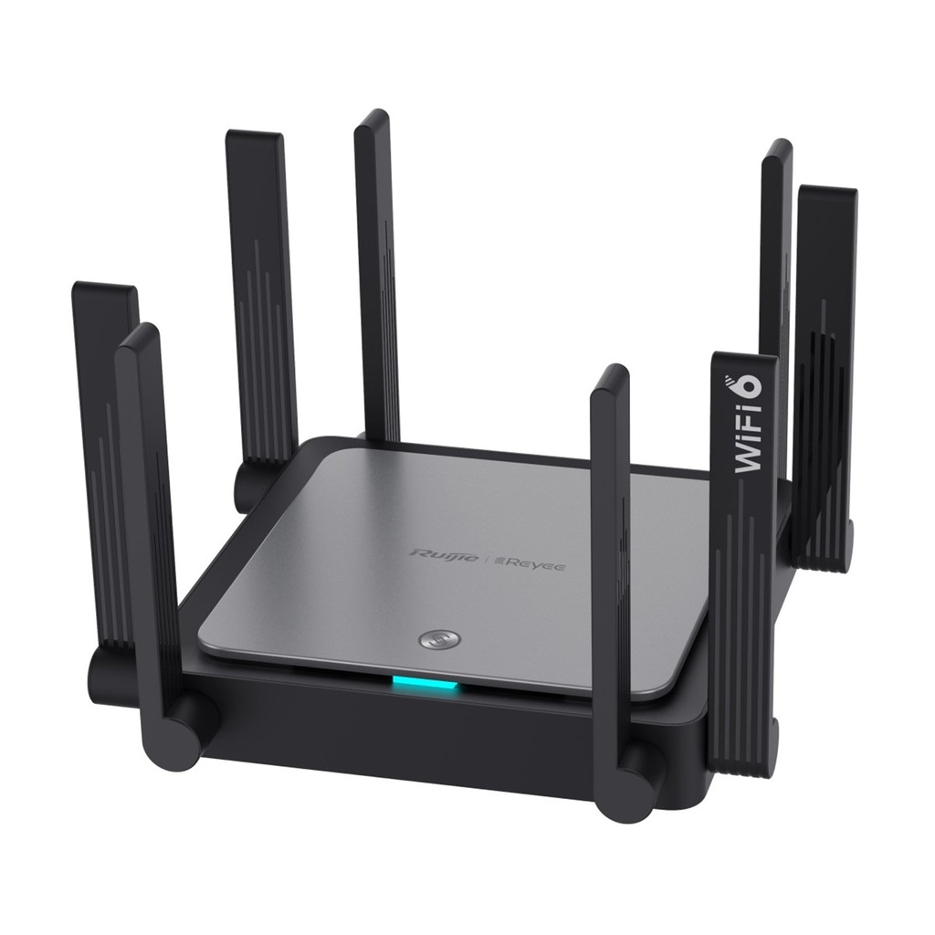 [RG-EW3200GX PRO] Ruijie/Reyee - HOME Router MESH WiFi6 4x4 Doble Banda 1 Puerto WAN Gigabit y 4 Puertos LAN Gigabit 200 usuarios VPN