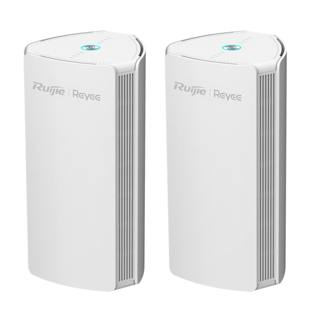 [RG-M18(2PACK)] Ruijie/Reyee - HOME Router MESH WiFi6 2x2 Doble Banda 1 Puerto WAN Gigabit y 2 Puertos LAN Gigabit 1800 mbps