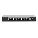 [RG-ES209GC-P] Ruijie/Reyee - SMB Switch 8 Puertos PoE+ 802.3af/at + 1 Gigabit 120W