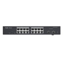 [RG-ES218GC-P] Ruijie/Reyee - SMB Switch Rackeable Administrable L2 PoE 16 Puertos Gigabit PoE 802.3 AF/AT + 2 SFP Fibra 1Gb 240W