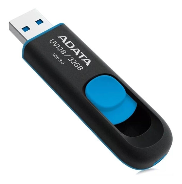 [AUV128-32G-RBE] Adata - Memoria Pendrive USB DashDrive UV128 32GB USB 3.2 [Negro/Azul]