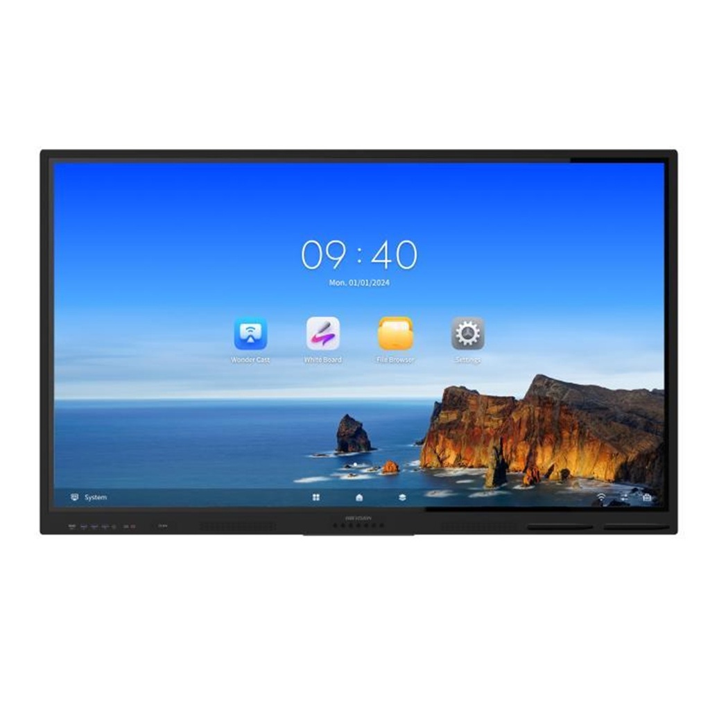 [DS-D5B86RB/EL] Hikvision - Pantalla Interactiva Tactil Android 11 Ultra HD 4K 3840 × 2160 de 86" [Incluye Base de Pared]