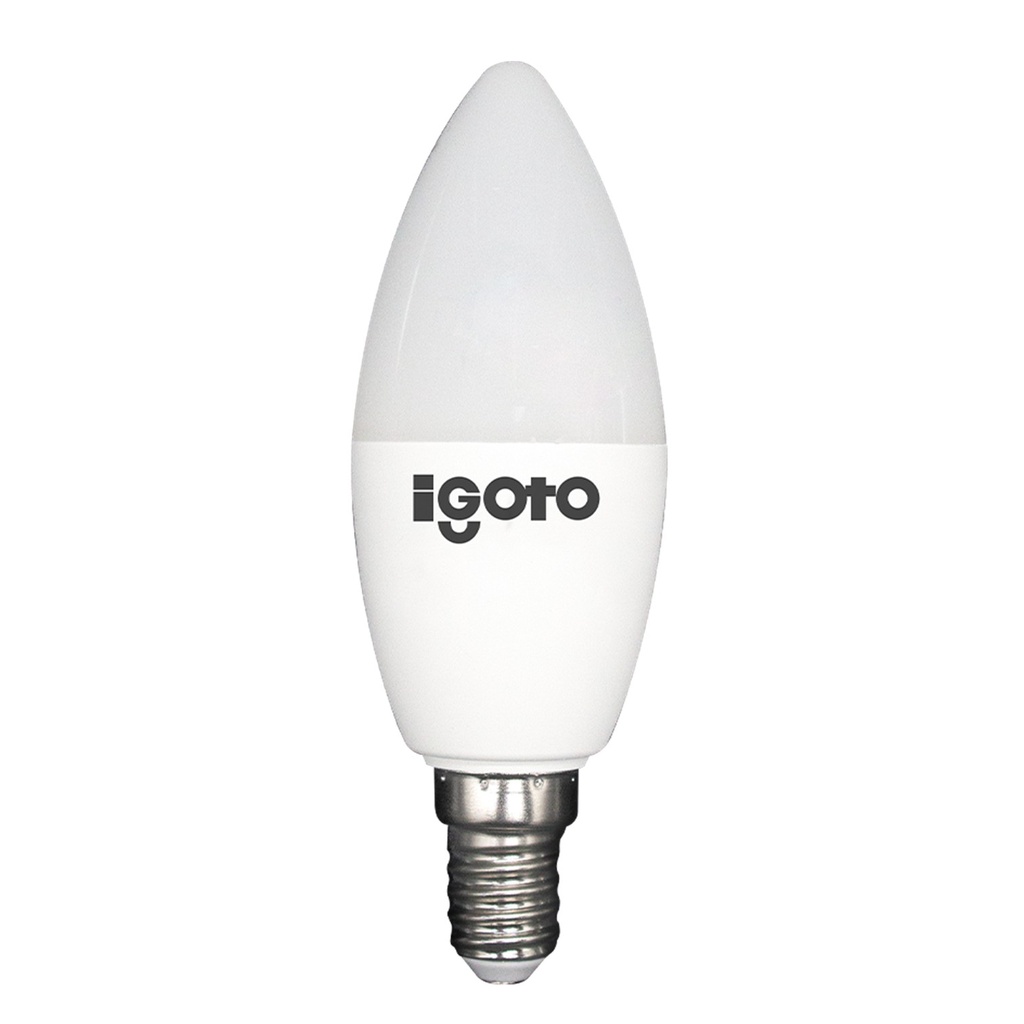 [IG-BVCS7W] Igoto - Bombillo LED Vela 7W 6500K Luz Fria Rosca E14 Samsung Led inside