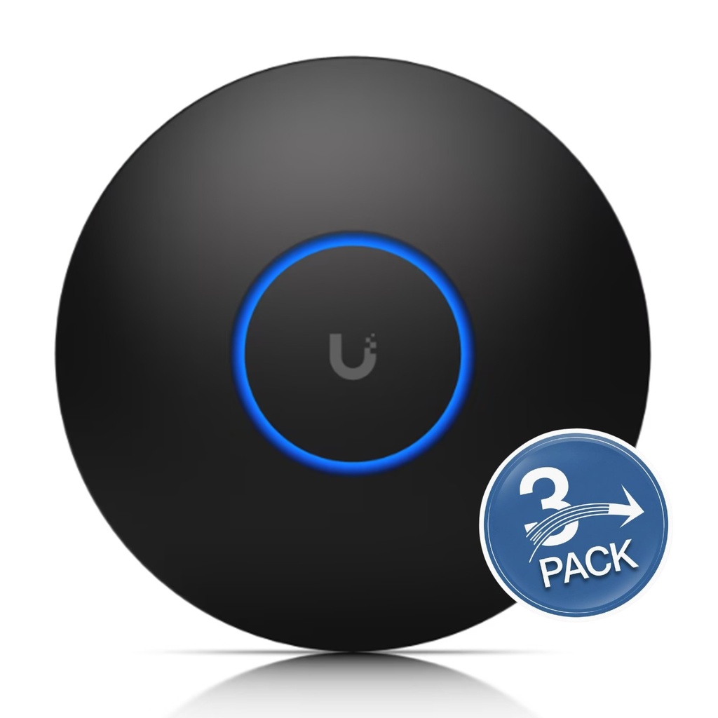 [NHD-COVER-BLACK-3] Ubiquiti - Mascara Decorativa Diseño en Negro para UAP-nanoHD [3 Unidades]
