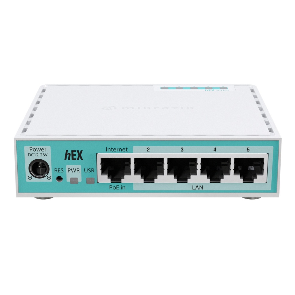 [E50UG] Mikrotik - (hEX version 2024) Router 5 Puertos Gigabit