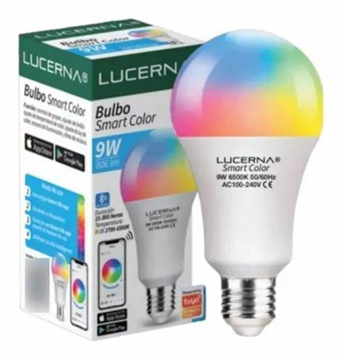 [9W-RGB-SMART] Lucerna - Bombillo LED Smart WIFI 9W RGB