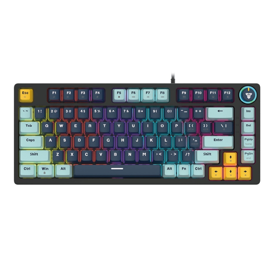 [MK875V2-NBU] Fantech -Teclado Atom 81 alámbrico SW Azul [Azul Navy]