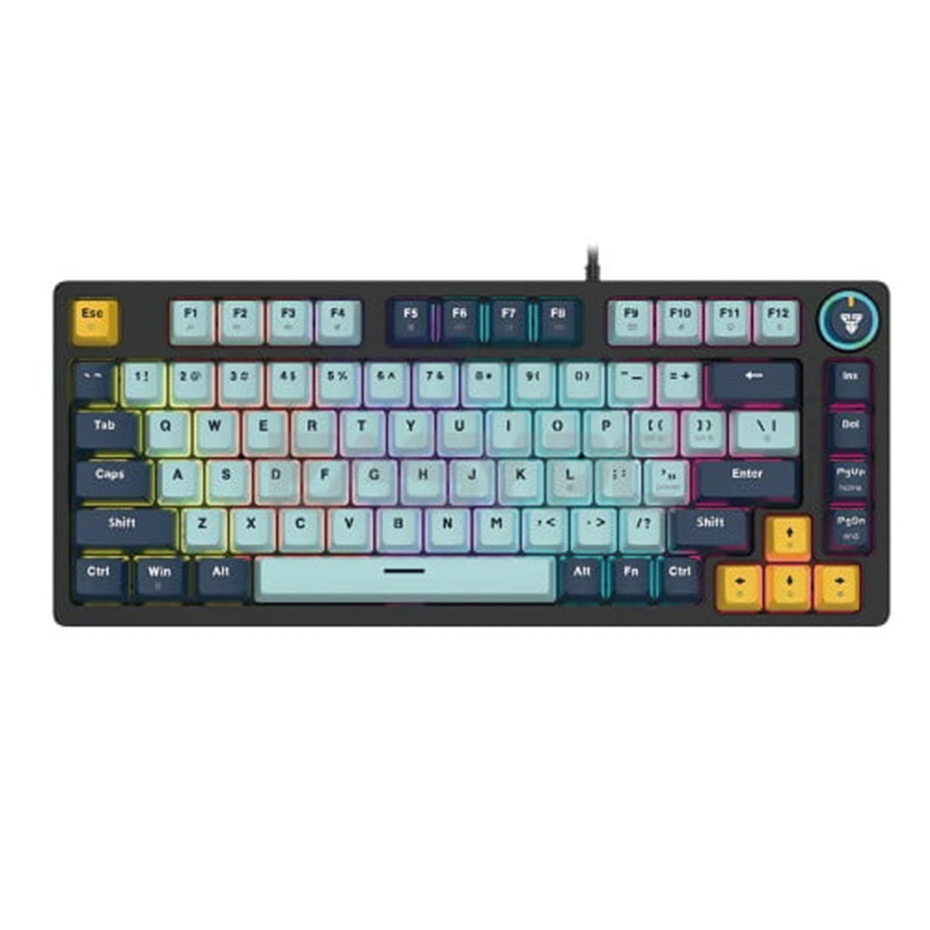 [MK875V2-SKB(BL)] Fantech -Teclado Atom 81 alambrico SW Azul [Azul Sky]