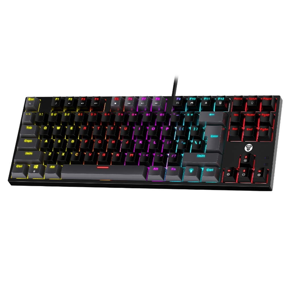 [MK876V2-GY] Fantech -Teclado Atom 87 alambrico SW Azul [Gris]