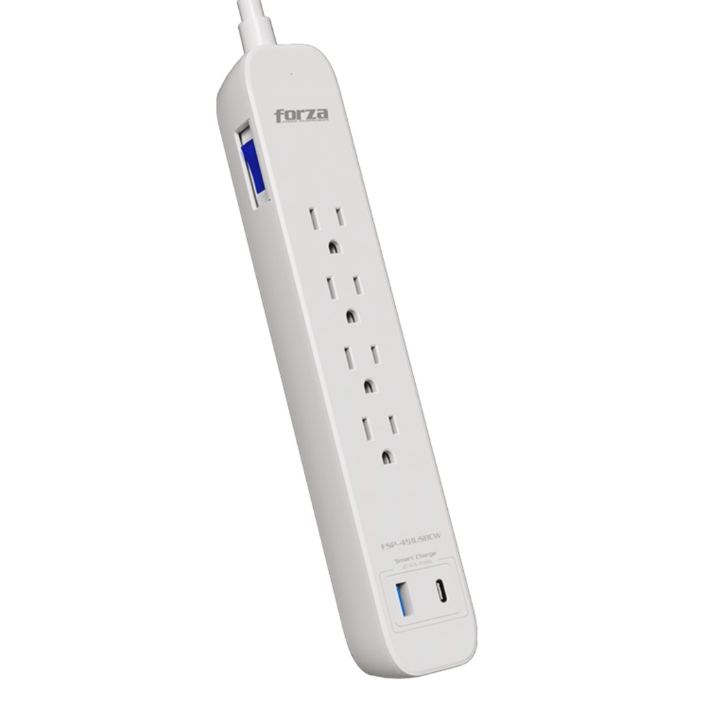 [FSP-451USBCW] Forza - Protector de Voltaje 1750W 110 / 120 4Tomas
