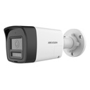 [DS-2CE16D0T-LXTS(2.8mm)(O-STD)] Hikvision - Cámara HD Bullet con Audio Bidireccional y Sirena 1080P [2MP] Lente 2.8mm [Metalico]
