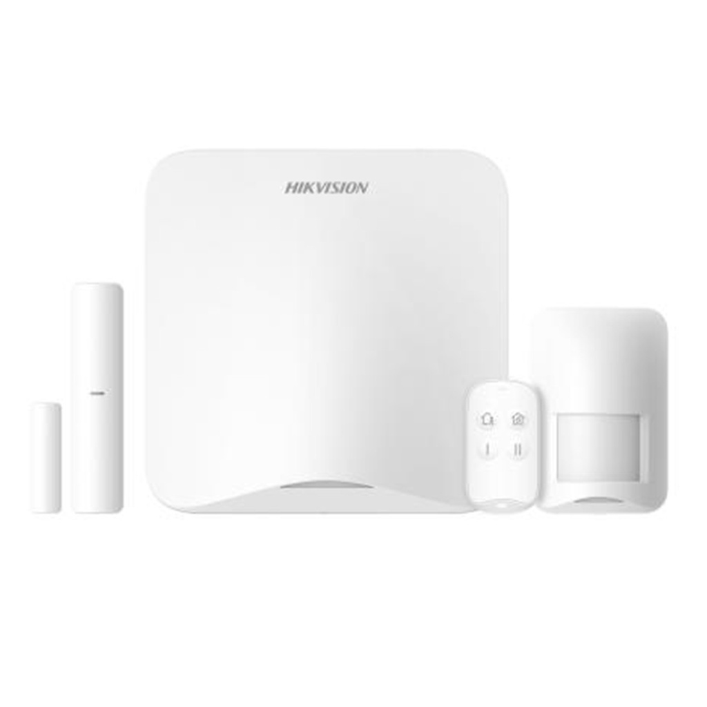 [DS-PA201PS-Kit-16WB] Hikvision - (AX HOME) Panel de Alarma Inalámbrico Hikvision Soporta 16 Zonas Conexión Wi-Fi GSM 3G/4G MicroSIM Notificaciones Hik-Connect6 Hik-Partner PRO