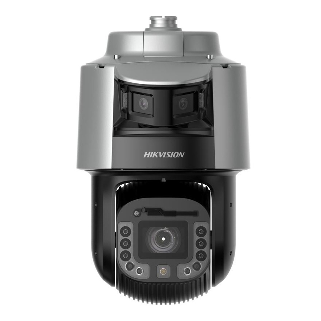 [DS-2SF8C442MXG-ELW/26(F0))(B)] Hikvision - [TandemVu] Cámara Domo PTZ IP [4Mp] con Cámara Panoramica 180º de [6Mp] 42X Zoom 300 mts IR y 30 mts Luz Blanca IP67 IK10 Autoseguimiento Wiper Deep learning