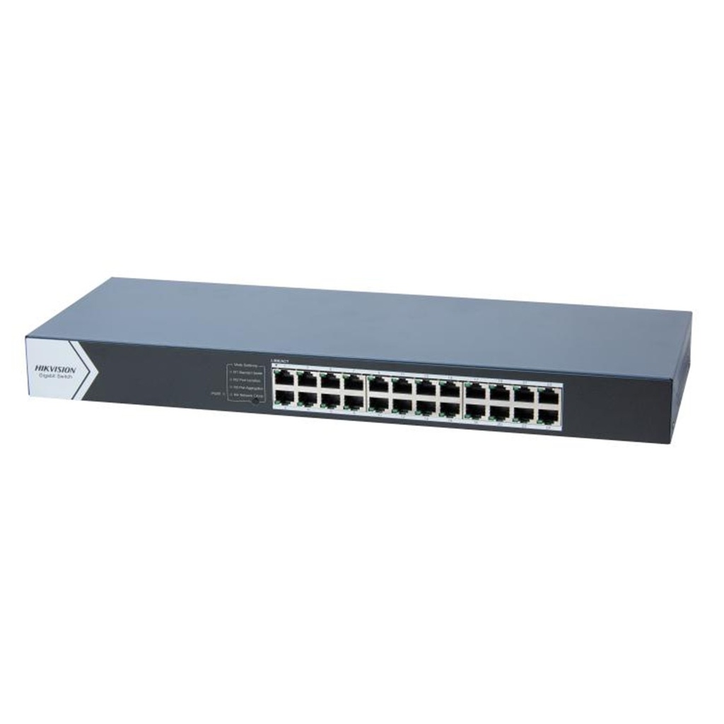 [DS-3E0524-E(C)] Hikvision - Switch para Montaje en Rack de 24 Puertos a 10/100/1000 Mbps