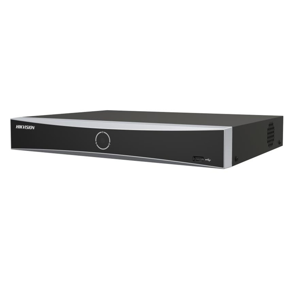 [DS-7604NXI-K1/4P(D)] Hikvision - NVR 4K [8MP] 4 Canales IP 4 Puertos POE Salida de vídeo 4K AcuSense