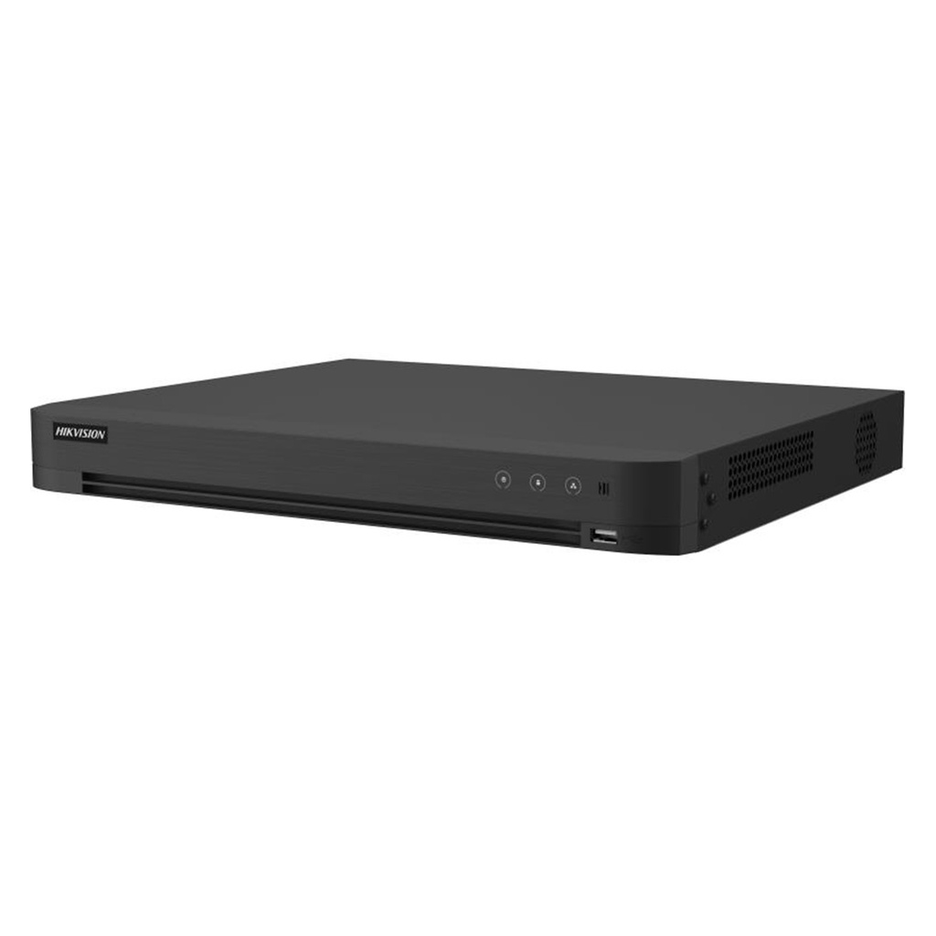 [iDS-7216HUHI-M2/XT] Hikvision - DVR 4K [8MP] 4K 16 Canales TurboHD + 16 Canales IP Audio Bidireccional Acusense Reconocimiento Facial