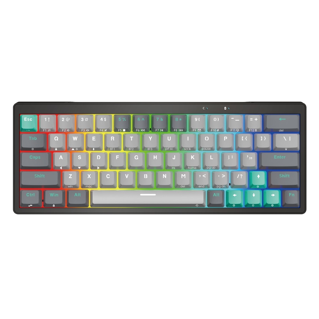 [MK912-ME(RD)] Fantech -Teclado Atom PRO63 Inalambrico SW Rojo [Mercury]