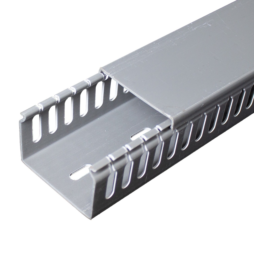 [ATY-CR24060G] Beconnect - Canaleta Ranurada 40x60x2000 Gris [Unidad]