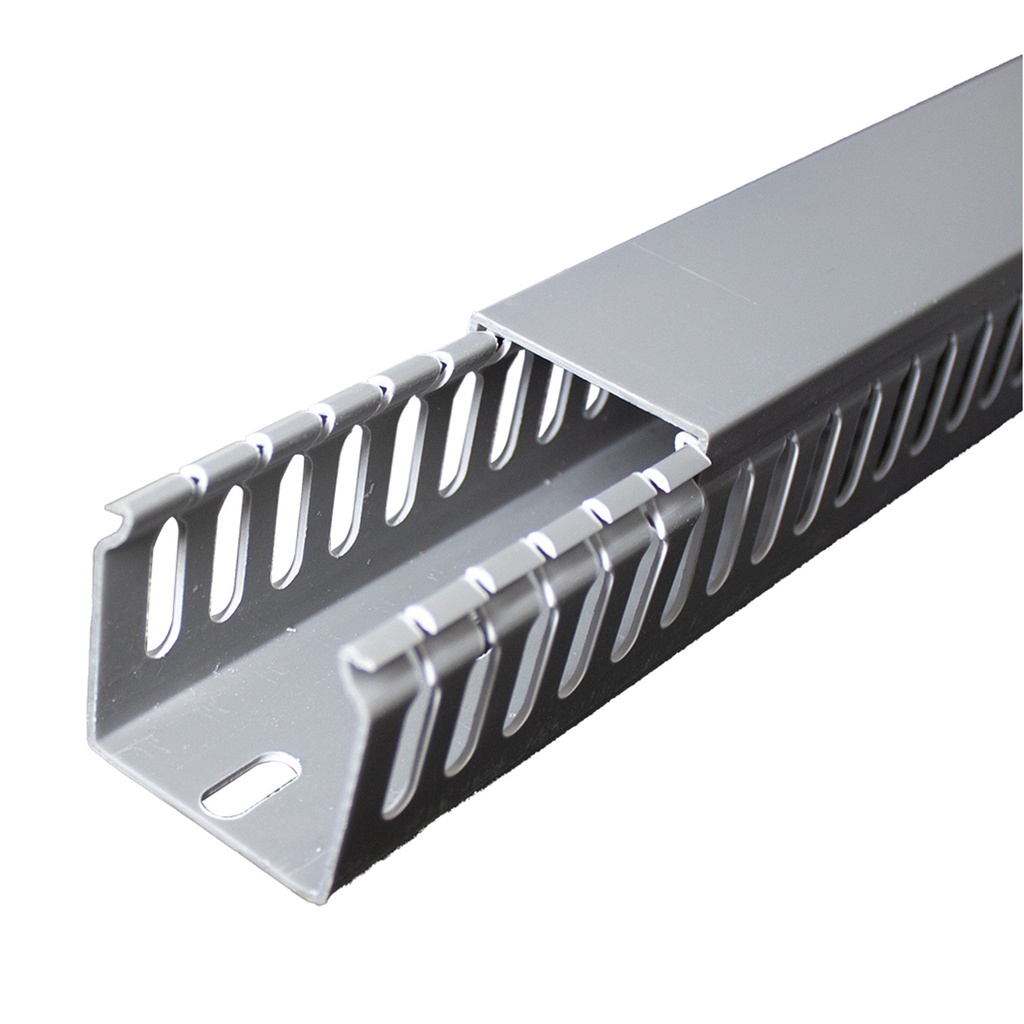 [ATY-CR4040G] Beconnect - Canaleta Ranurada 40x40x2000 Gris [Unidad]