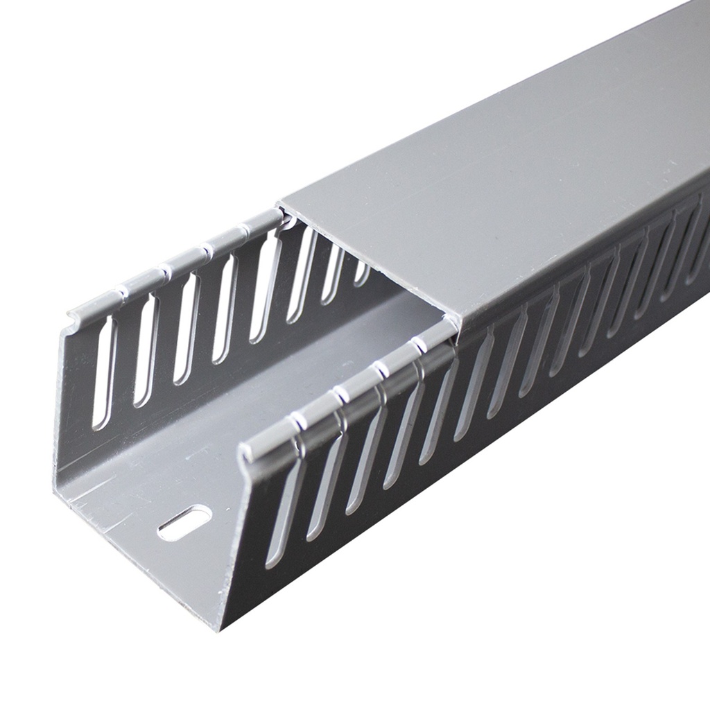 [ATY-CR6060G] Beconnect - Canaleta Ranurada 60x60x2000 Gris [Unidad]