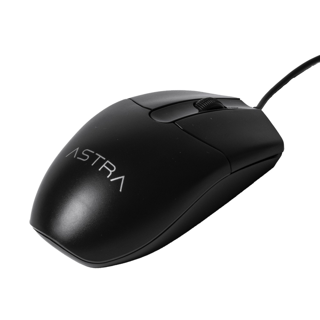 [GM124BK] Astra - Mouse Almabrico USB 3 Bonones 1000 DPI [Negro]