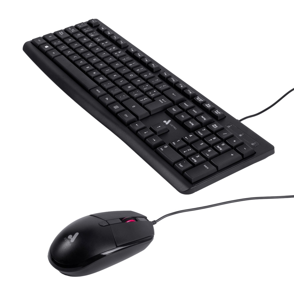 [K11] Astra - Kit Teclado + Mouse Alambrico USB [Negro]