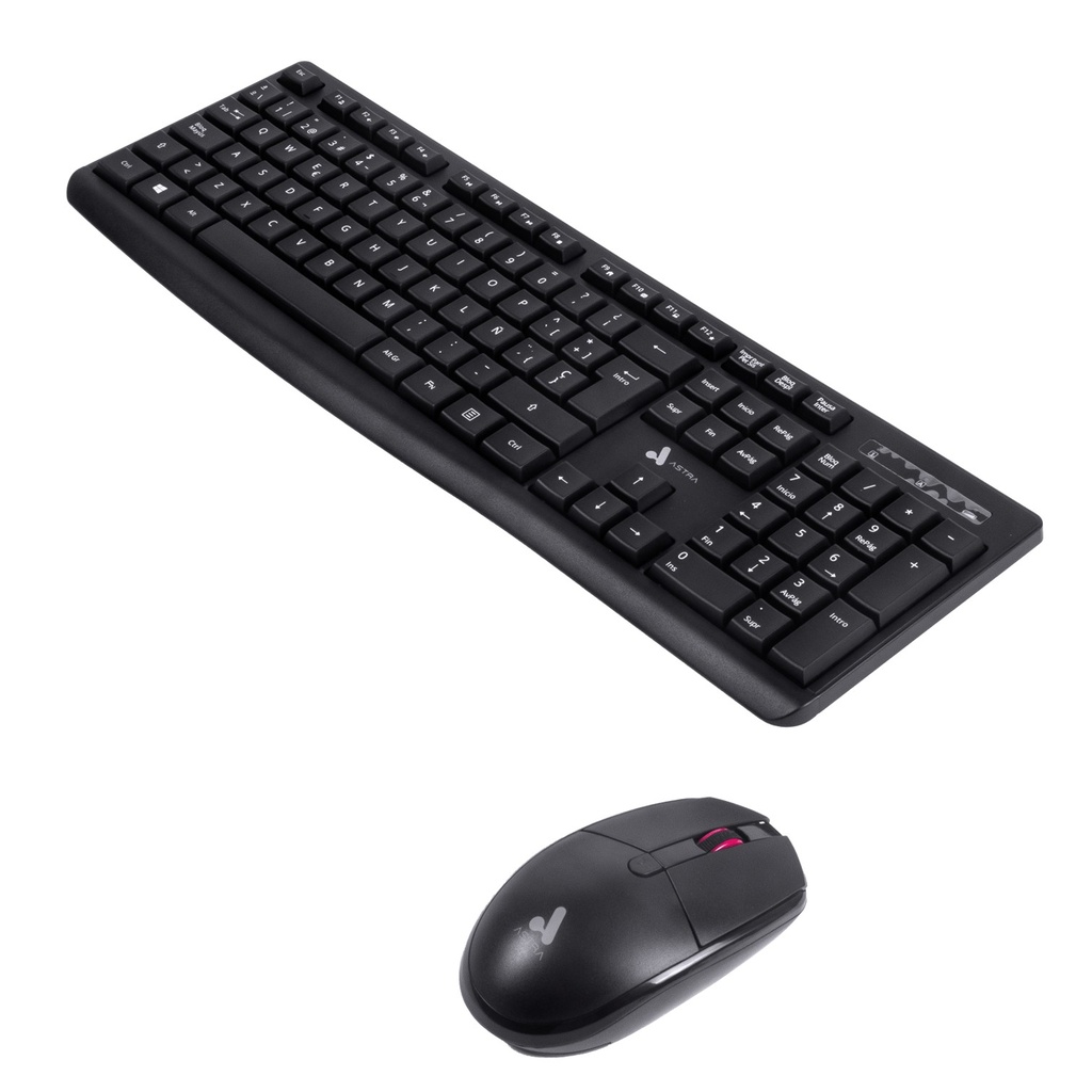[K13] Astra - Kit Teclado + Mouse Inalámbrico USB 2.4G [Negro]