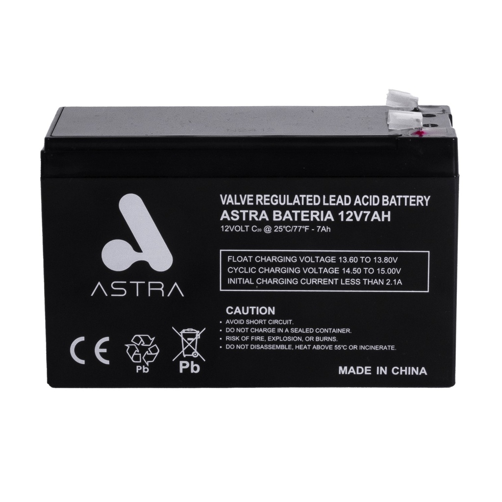 [12V7AH] Astra - Bateria Sellada Acido-Plomo 12V 7Ah