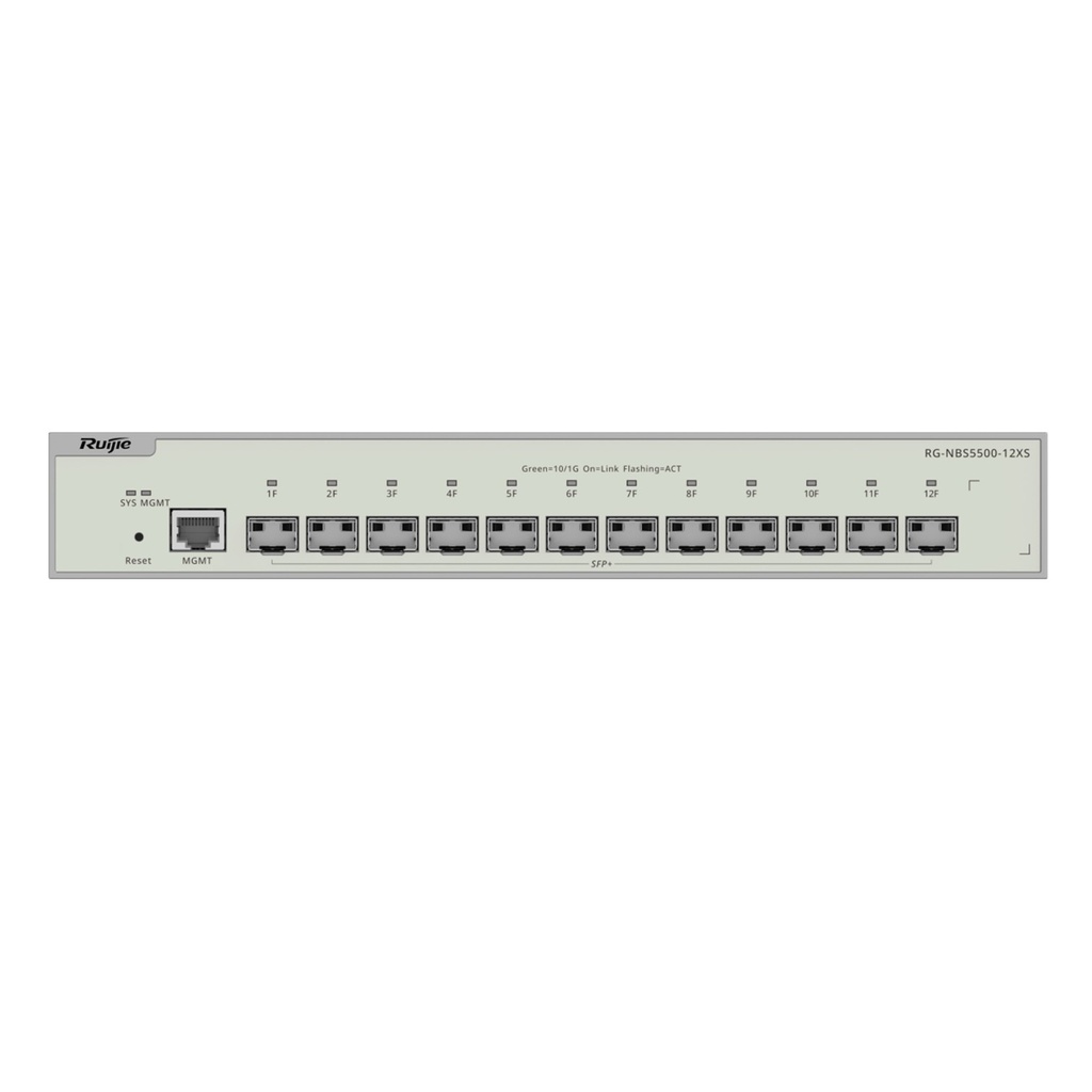 [RG-NBS5500-12XS] Ruijie/Reyee - SME Switch Administrable L3 12 Puertos SFP+ 10G y un Puerto MGMT