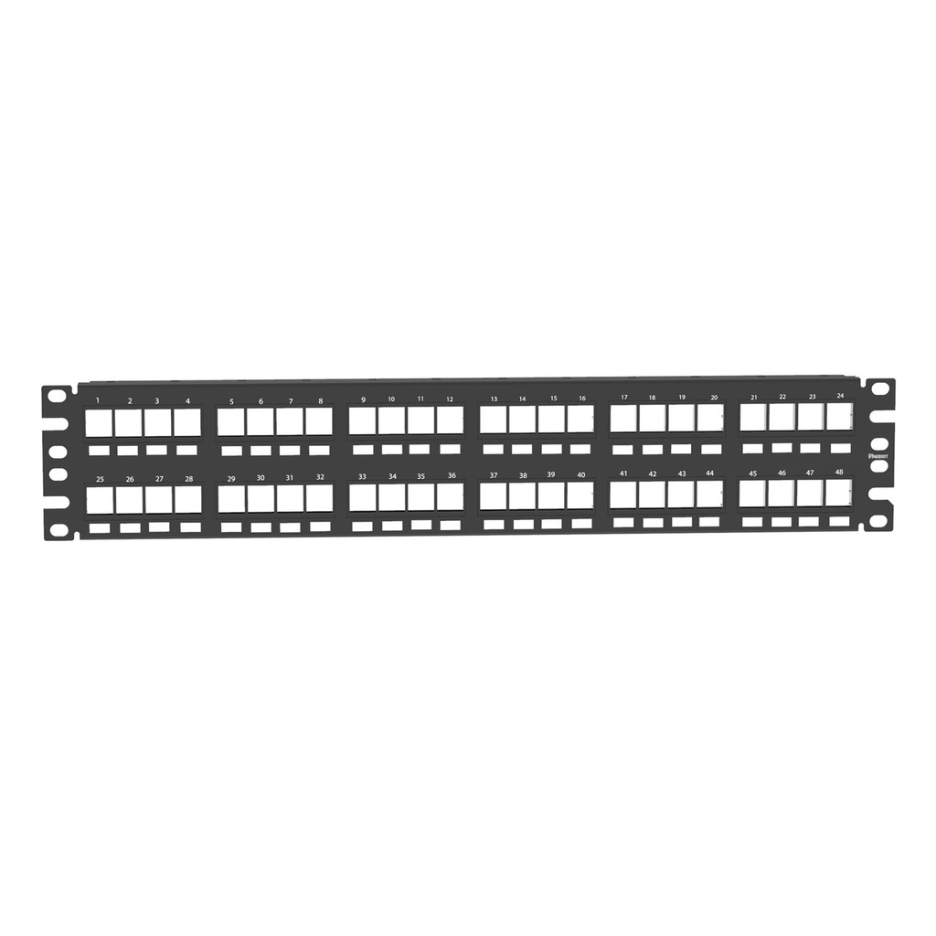 [NKPP48P] Panduit - Patch Panel Modular 48 Puertos 1 RU Negro