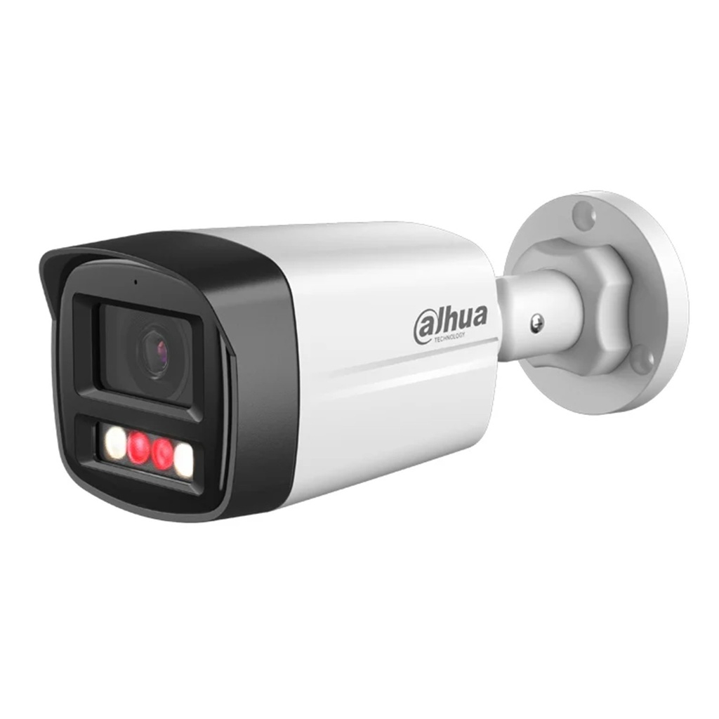 [DH-IPC-HFW1239TC1-SA-IL] Dahua - Cámara Bullet IP 1080P [2MP] con Audio Lente 2.8mm Smart Dual Light [Serie 1] 