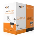 [AB356NXT31] Nexxt - Cable UTP CAT6 (Categoria 6) 100% Cobre 24AWG CM Interior (Gris) [305m/1000ft]
