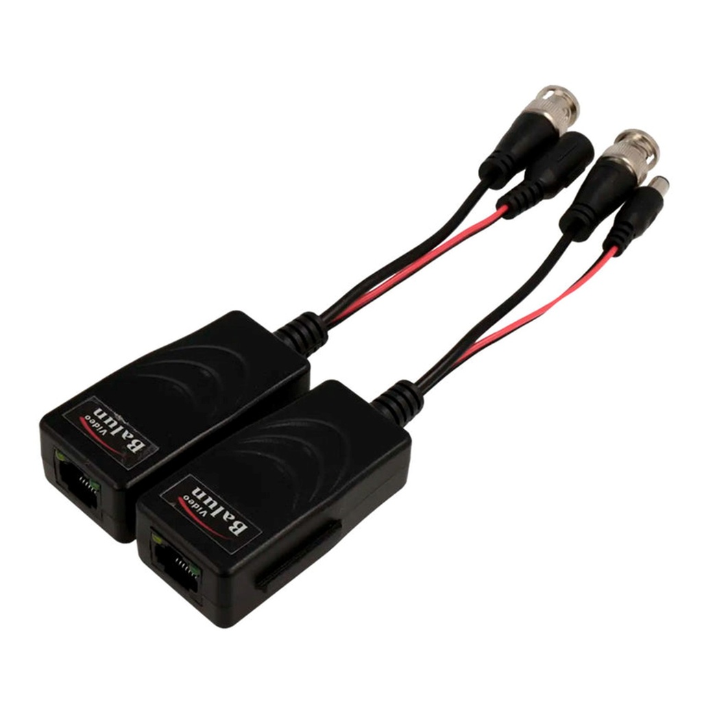 [PFM802] Dahua - Video Balun Transceptores Pasivos de Hasta [4Mp] para Video y Energía Distancia de Hasta 150 Metros Voltaje de Entrada de 12-15V DC Cableado por RJ45 Conectores BNC y de Energía Soporta: HDCVI/TVI/AHD/CVBS