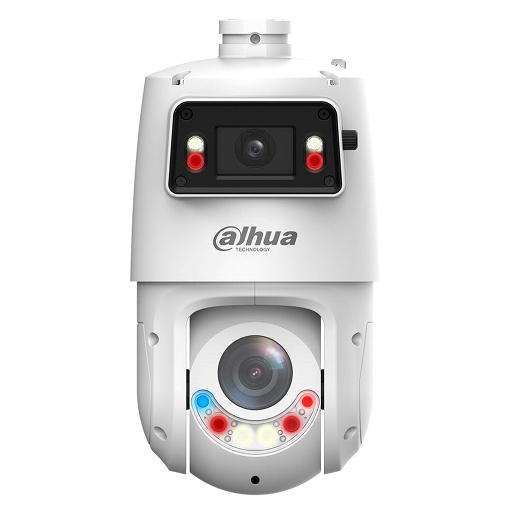[DH-SDT4E225-4F-GB-A] Dahua - Cámara PTZ IP X-Spans [4MP+4MP] Soporta Multivision TiOC WizSense 25X Zoom IR hasta 100m Autotracking 3.0 Protección Perimetral Disuasión Activa Luz Dual Inteligente SMD 4.0 Quick Pick WDR IP66