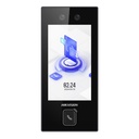 [DS-K1T344MBWX-E1] Hikvision - Terminal Facial Min Moe con Boton de Llamada Fisico 3000 Rostros Pantalla 4.5" Administrable en la Nube con Hik-Connect Teams Exterior IP65 PoE WiFi HIK-IA