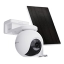 [CS-CB8/SP-R105(3MP Type-C)] Ezviz - Kit Cámara Domo IP PT Inalambrica con Bateria HD 2K [3MP] WiFi Rotatoria Lente 4mm con Panel SolarExterior/Interior