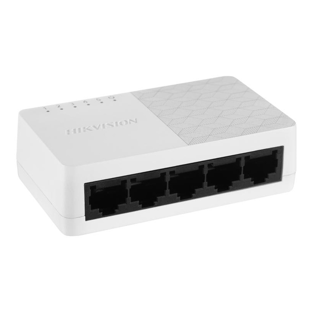 [DS-3E0505D-O] Hikvision - Switch de Escritorio No Administrable de 5 Puertos a 10/100/1000 Mbps