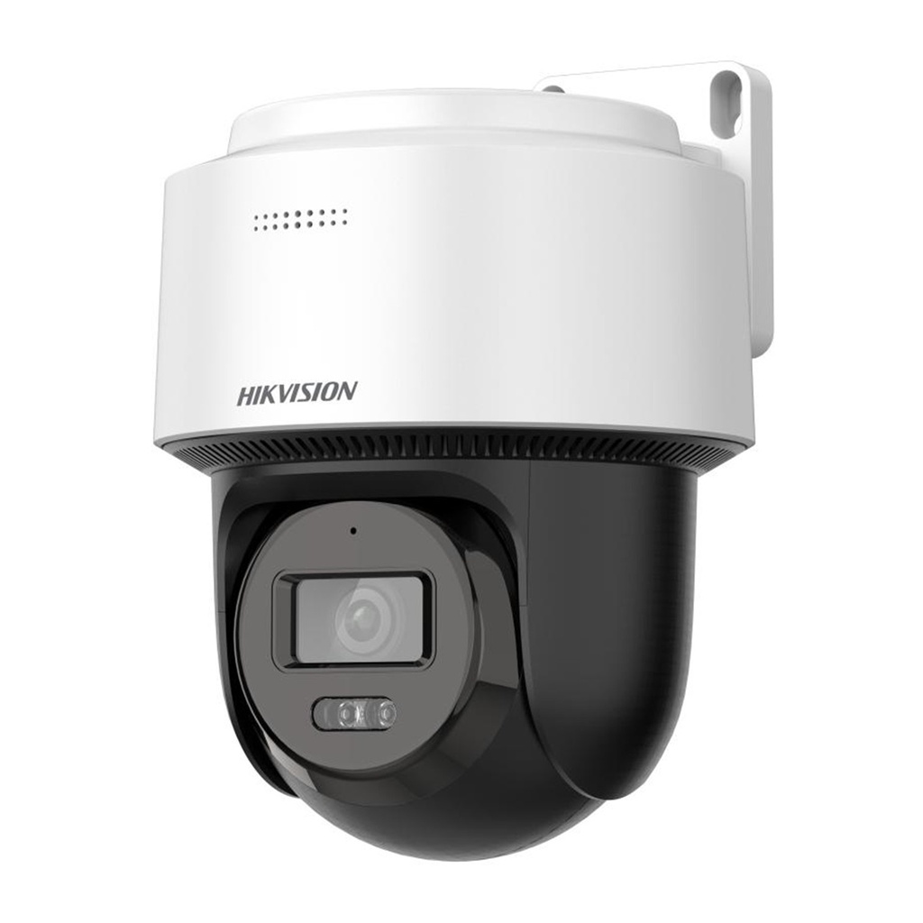 [DS-2DE2C400MWG-E] Hikvision - Cámara [FlexVu] Domo PT IP [4Mp] Lente 2.8mm Dual Light (30 mts IR + 30 mts Luz Blanca) Autoseguimiento en Humanos PoE IP66 Micrófono y Bocina Integrado (Audio de Dos Vías) Micro SD
