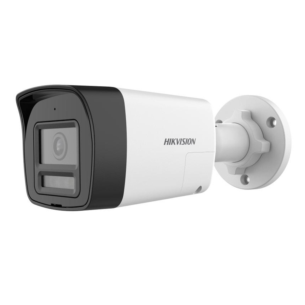 [DS-2CE16K0T-LXTS] Hikvision - Cámara HD Bullet Smart Hybrid Light con Audio Bidireccional y Sirena 3K Lente 2.8mm [Metalico]