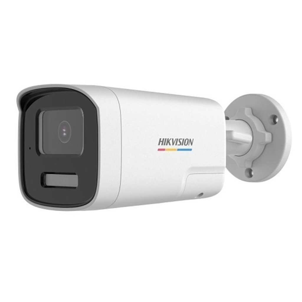 [DS-2CE12DF3T-LXTS] Hikvision - Cámara HD Bullet Smart-Hybrid Light 1080P [2MP] Lente 2.8mm con Audio Integrado Bidireccional [Metal/Plástico]