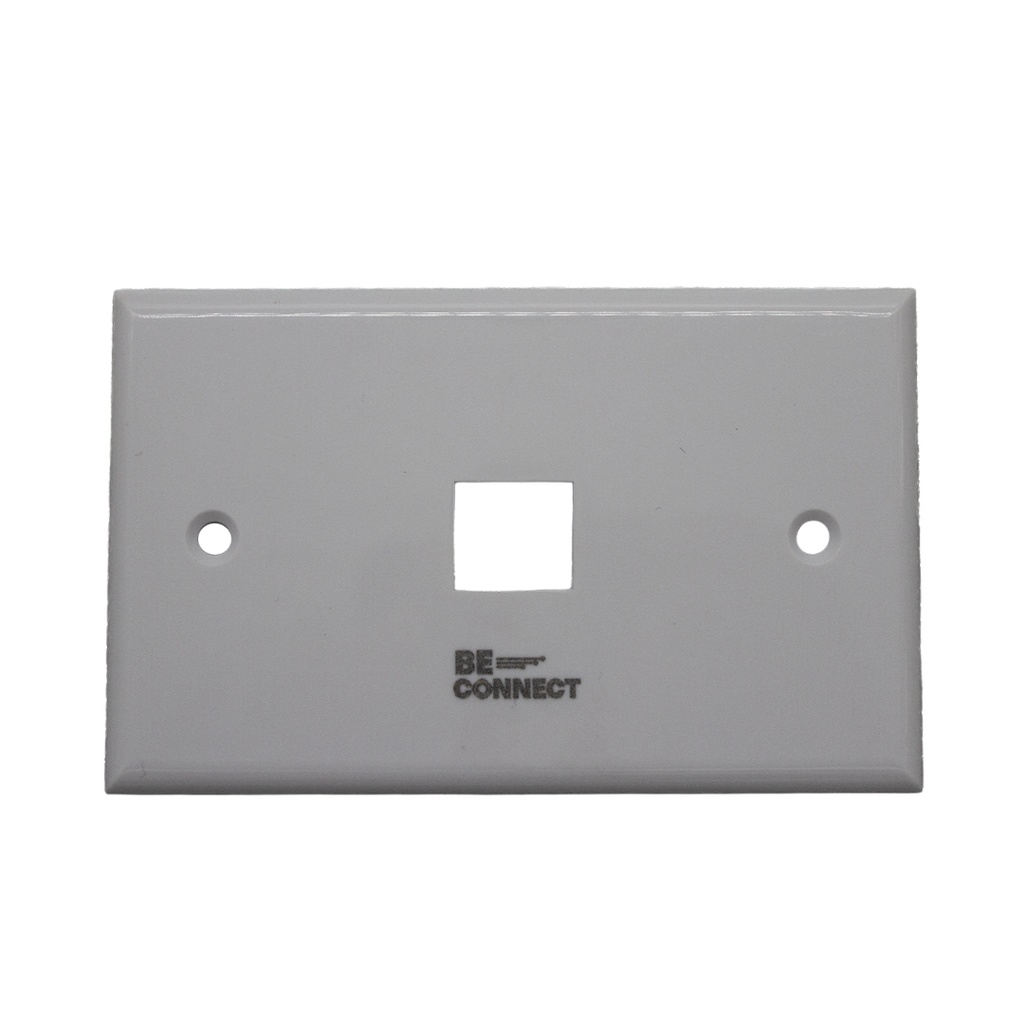 [ATB-FP421P] Beconnect - FacePlate 1 Toma Blanco [Unidad]