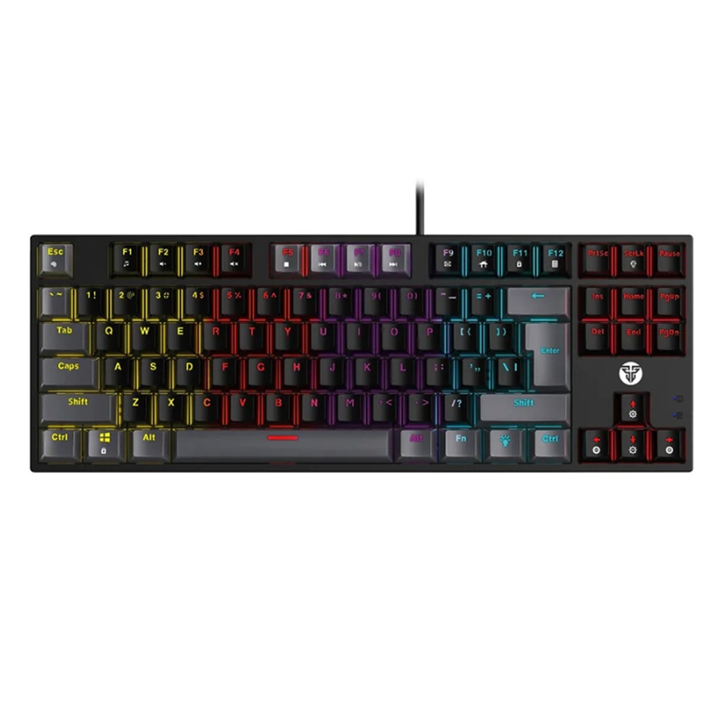 [MK876V2-BK(RD)] Fantech -Teclado Atom 87 alambrico SW Rojo [Negro]