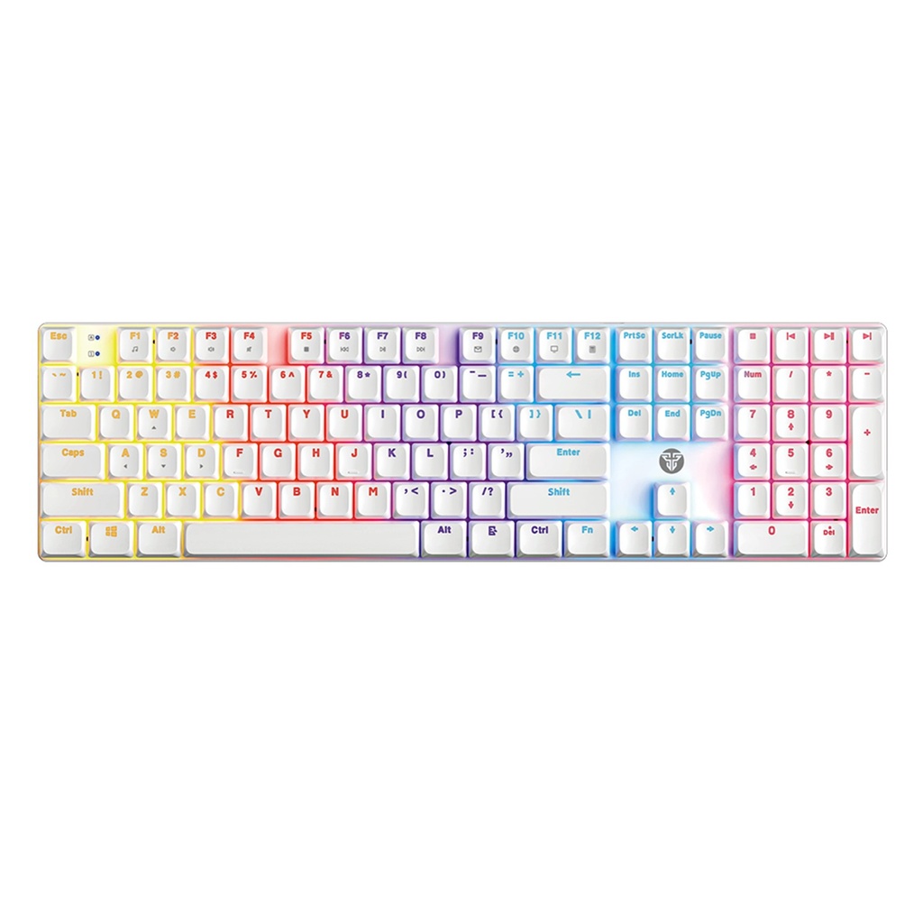 [MK314-WH-WH(RD)] Fantech - Teclado Atom AIR108 Cableado SW Rojo [Blanco]