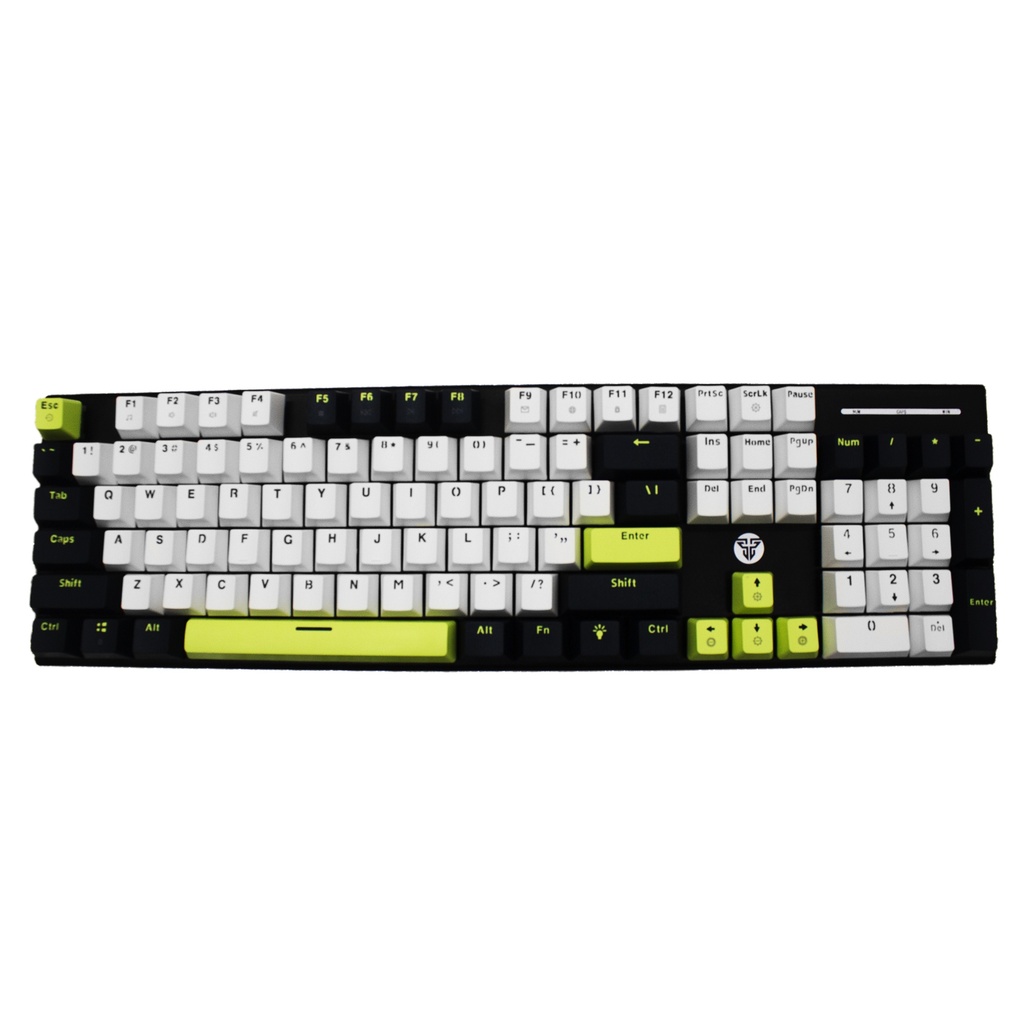 [MK878S-BK-WHBL(RD)] Fantech - Teclado Atom104S Cableado SW Rojo [Mori Blanco]