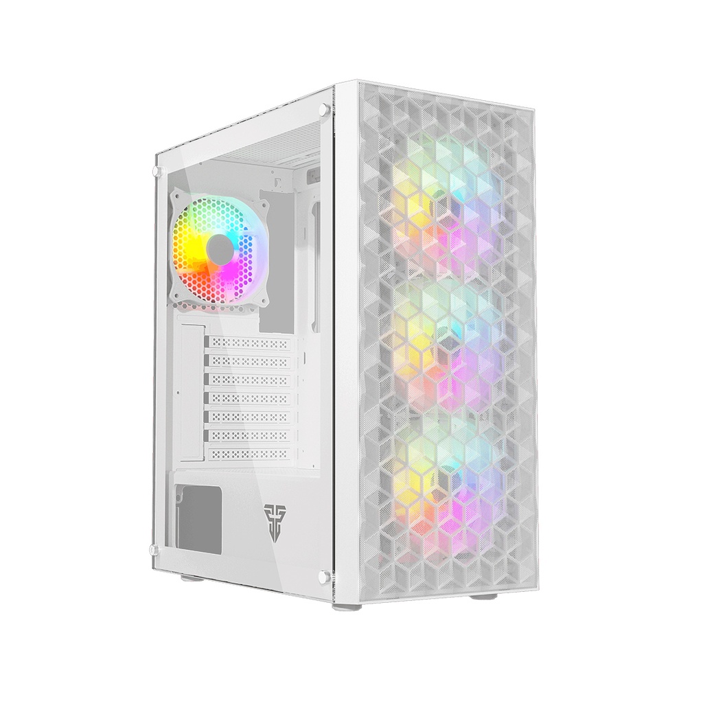 [CG83-WHITE] Fantech - Case  Aero2 ATX + 4 Fans  [Blanco]