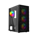 [CG83-BLACK] Fantech - Case Aero2 ATX + 4 Fans  [Negro]