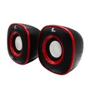 [XTS-115RD] Xtech - Cornetas Spekter Alámbrias estereo 2.0 Multimedia 6W USB 5V