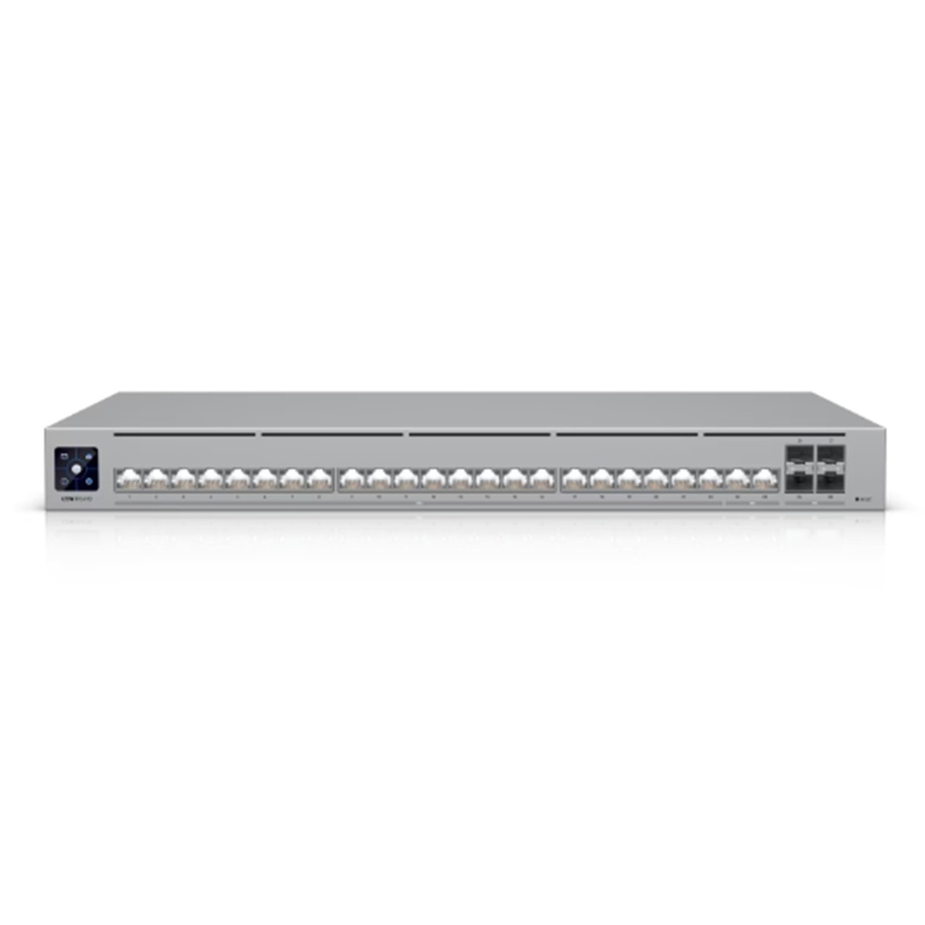 [USW-PRO-HD-24] Ubiquiti -  Switch Pro de 24 Puertos de Alta Densidad Conmutador de capa 3 Incluye 2 puertos 10 GbE 22 puertos 2,5 GbE y 4 puertos SFP+ 10G
