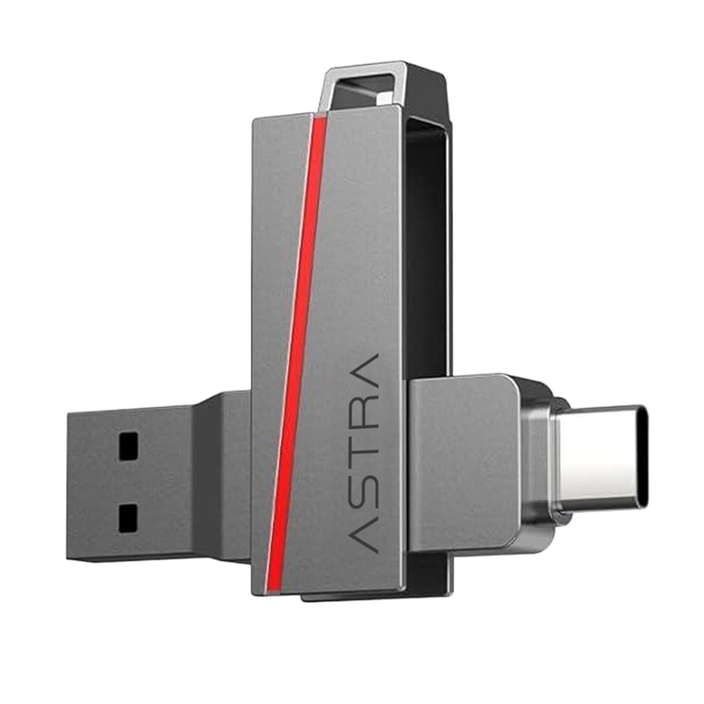 [ASUSB64GB] Astra - Pendrive USB 64Gb Dual Slim 3.2