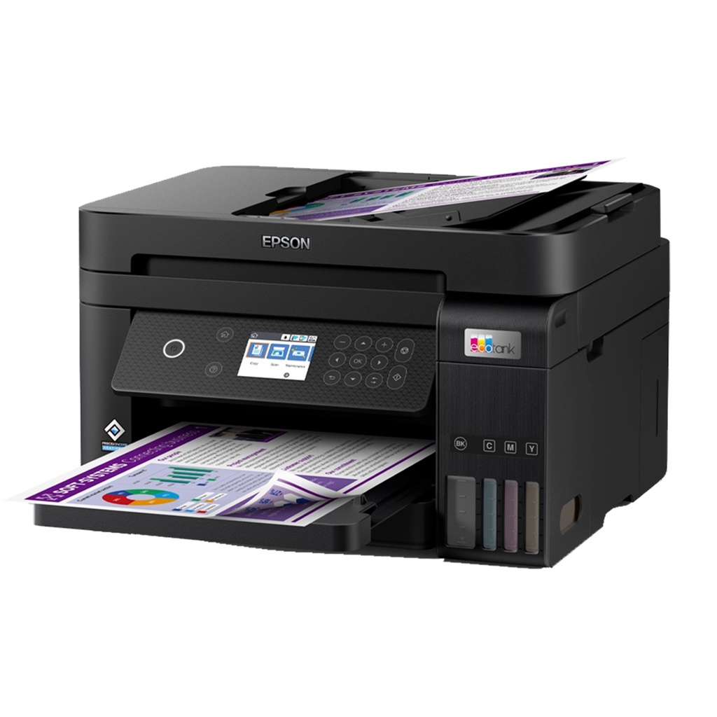 [L6270] Epson - Impresora Inyección Tinta Continua 3 en 1 (Impresión, Escaneo, Copiado) EcoTank Multifuncional USB 2.0/Wi-Fi/Ethernet